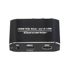 HDMI Input to RCA Output+3.5mm Audio Output HDMI to RCA Converter Adapter