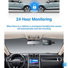 Dash Cam Dual Lens HD 1080P Car DVR Video Recorder G-Sensor Front Inside Camera