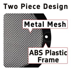 4PCS 3 Inch Speaker Grill Covers Black Metal Mesh Guard ABS Frame Car Stereo Woo