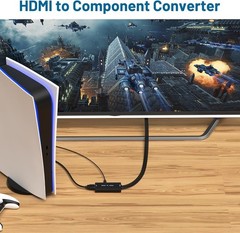 HDMI to Component Converter, HDMI to YPbPr Adapter Support 1080P/720p , VCD, …