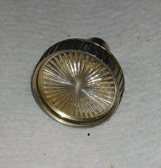 VINTAGE CONTROL KNOB FOR TV TELEVISION SETS METAL,PLASTIC UNKNOWN BRAND OR MODEL