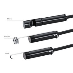 Wire Endoscope Waterproof Borescope Inspection Camera for Smartphone 5.5mm 6 LED