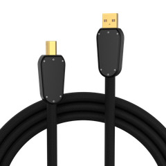 High-End Pure SILVER USB A to B Audio Cables USB 2.0 Interconnect Cable