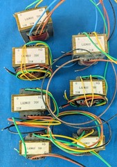70 Volt Speaker Transformers, 7 Assorted Pcs, 10W, 25W, 15W+25W, 10W+20W+30W