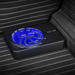 VEVOR 10” 440W Under-Seat Slim Car Subwoofer Hi-fi Speaker Sub Amp Kit