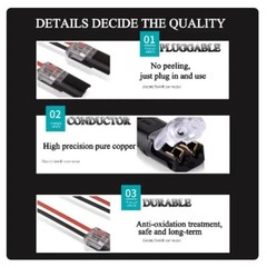 2 Pin Waterproof Electrical Connector Car Automotive Wire Plug Terminal LOT