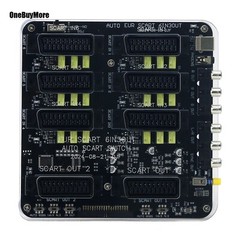 New SCART 6-IN 3-OUT Automatic Distributor with USB Cable Automatic Switcher