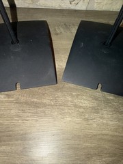 2 Bose Floor Stand Base For Double Cube /Jewel Speakers w 3 Of 4 Caps & Hardware