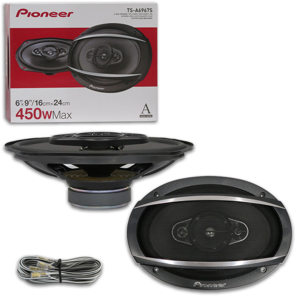 New Pioneer 6×9-inch 4-way Car Audio Coaxial Speakers Pair 6″ X 9″ 450 Watts