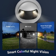 ANNKE 4K Dual Lens 180° View AI Color Night PoE Security IP Camera Two-Way Audio
