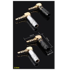 3.5mm 4.4 2.5mm Female Male Stereo Audio Cable Headphone Jack Plug Connector Lot