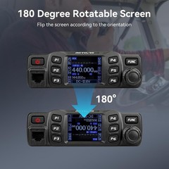 All-In-One RT95 Mobile Transceiver – 180° Rotatable LCD & Easy Setup Included