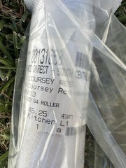 Lutron Wireless QED Roller 64 Shade Motor Shade In Alabaster Blind Casing Pocket