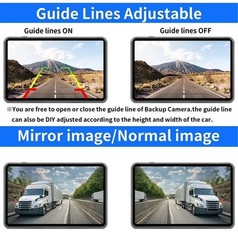 Wireless 5″ Monitor Solar Magnetic Backup Camer For Truck Car Trailer RV 1080P