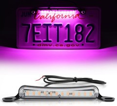 License Plate Light, Extremely Bright LED License Plate Lights A Color: Purple
