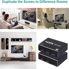 1X3 1 In 3 Out HDMI Splitter HD 2160P 4K 2K@30Hz 4 Port Box Hub Adapater DC 5V