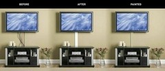2 Pk Legrand Wiremold On-Wall Flat Screen TV Cable Concealment Kit White WMC301