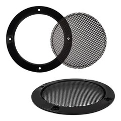 4PCS 3 Inch Speaker Grill Covers Black Metal Mesh Guard ABS Frame Car Stereo Woo
