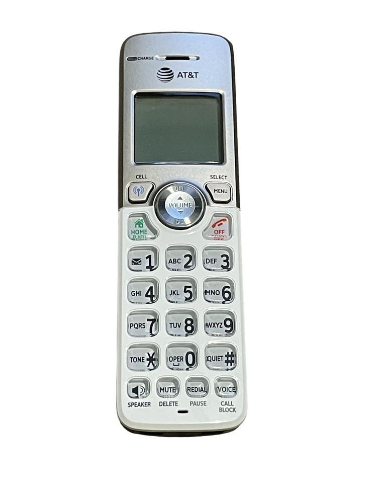 AT&T DL72319 Cordless Phone Handset Silver Replacement Speakerphone Call Block