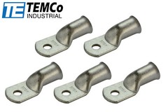 5 Lot 4/0 5/16″ Hole Ring Terminal Lug Tin Plated Copper Uninsulated AWG Gauge