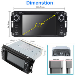 For Jeep Wrangler Unlimited 2007-2015 Car CD DVD Stereo CarPlay GPS Navi camera