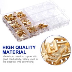 900X Assortment Male Female Spade Terminals Electrical Wire Crimp Connectors Kit