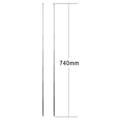 2pk 7 Sections Telescopic 74cm AM FM Antenna Portable Radio Antenna Replacement