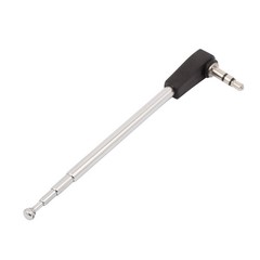 24cm 4 Section Telescoping Stainless Steel AM FM Radio Antenna 3.5mm Plug
