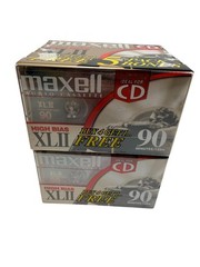 NEW 2 packs of 5 Vintage Maxell XLII 90 High Bias Audio Cassette Tape Sealed