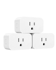 Matter Smart Plug, Work with Alexa, Apple Home, Google, SmartThings, 3 Pack