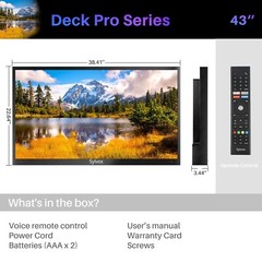 SYLVOX Outdoor TV 55” 1000 nits 4K Weatherproof Smart TV support Bluetooth WiFi