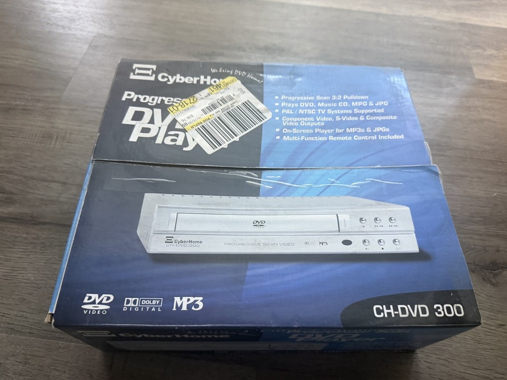Cyberhome CH-DVD 320 Progressive Scan DVD Player MP3 JPG 2004 Vintage NOS
