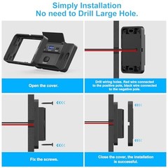 78W 12V USB Outlet Surface Mount Lightweight Dual USB C 30W and QC pack of one