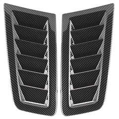 Hood Vents, 2Pcs Universal Car Hood Vent Wear Bonnet Vents Carbon Fiber Pattern
