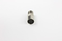 2 Pcs F -Type Female Jack to TV PAL Female Jack Coaxial RF Connector Adapter
