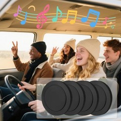 4PCS 6-7″ Car Door Audio Speaker Foam Gaskets Bass Sound Insulation Seal Rings