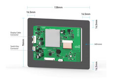 JK BMS Network Interface Board and 4.3LCD Screen Mount – PETG plastic
