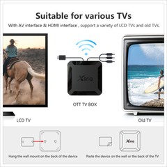 X96Q H313 Quad Core 2+16GB Android 10.0 OS 4K TV BOX 2.4G WIFI HDMI Media Player