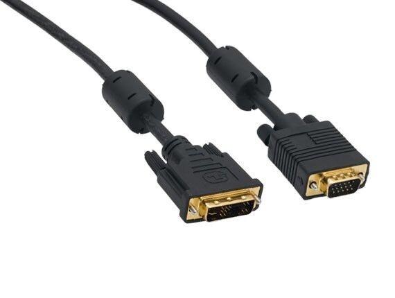 DVI-A Male to VGA HD15 Male Analog Video Cable – 3ft / 6ft / 10ft / 15ft