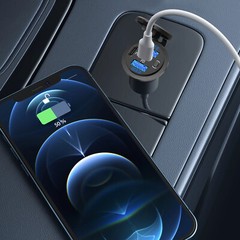 USB + Type C Car Cigarette Lighter Socket Fast Charger Power Adapter Waterproof