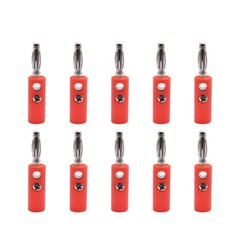 US Stock Male+Female 4mm Banana Plug + Socket Screw Connector J072 Audio Adapter