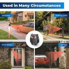 1/3 Mile Long Range Solar Driveway Alarms Wireless Outdoor Motion Sensors System