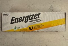 24 Energizer Industrial AA Alkaline Batteries (EN91, LR6) Exp.2031