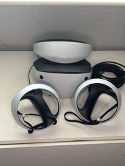 Sony PlayStation VR2 PSVR2 Headset w/ Both Sense Controllers – Tested Working