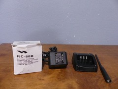 Lot 2 Yaesu FT-65 Dual Band & FT-60 FM Handheld Transceiver w/ NC-88B AC Adapter