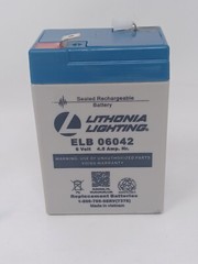 ELB 06042 Battery Emergency Battery, 6 Volts, 4.5amp Hour