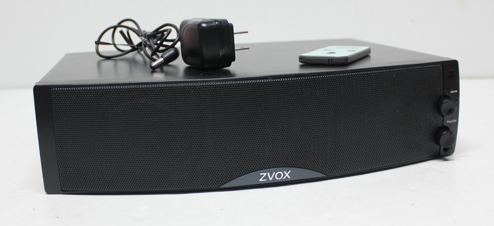 Zvox Single Cabinet Powered Audio System Mini TV Sound System 215 w Remote