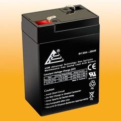 ExpertBattery 6V 5Ah 6 Volt 5 Amp/Hr Rechargeable Sealed Lead Acid Battery