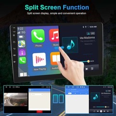 10″ Android 15 Double 2Din Car Stereo CarPlay Auto Radio GPS Navi WiFi BT 2+64GB