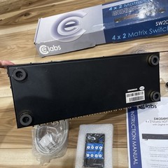 NEW OPEN BOX CE Labs SW204HD 4×2 Matrix A/V Switcher With Remote RS232/USB